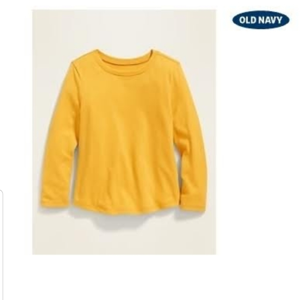 Old Navy Crew-Neck Long-Sleeve Tee Sz.3T Yellow